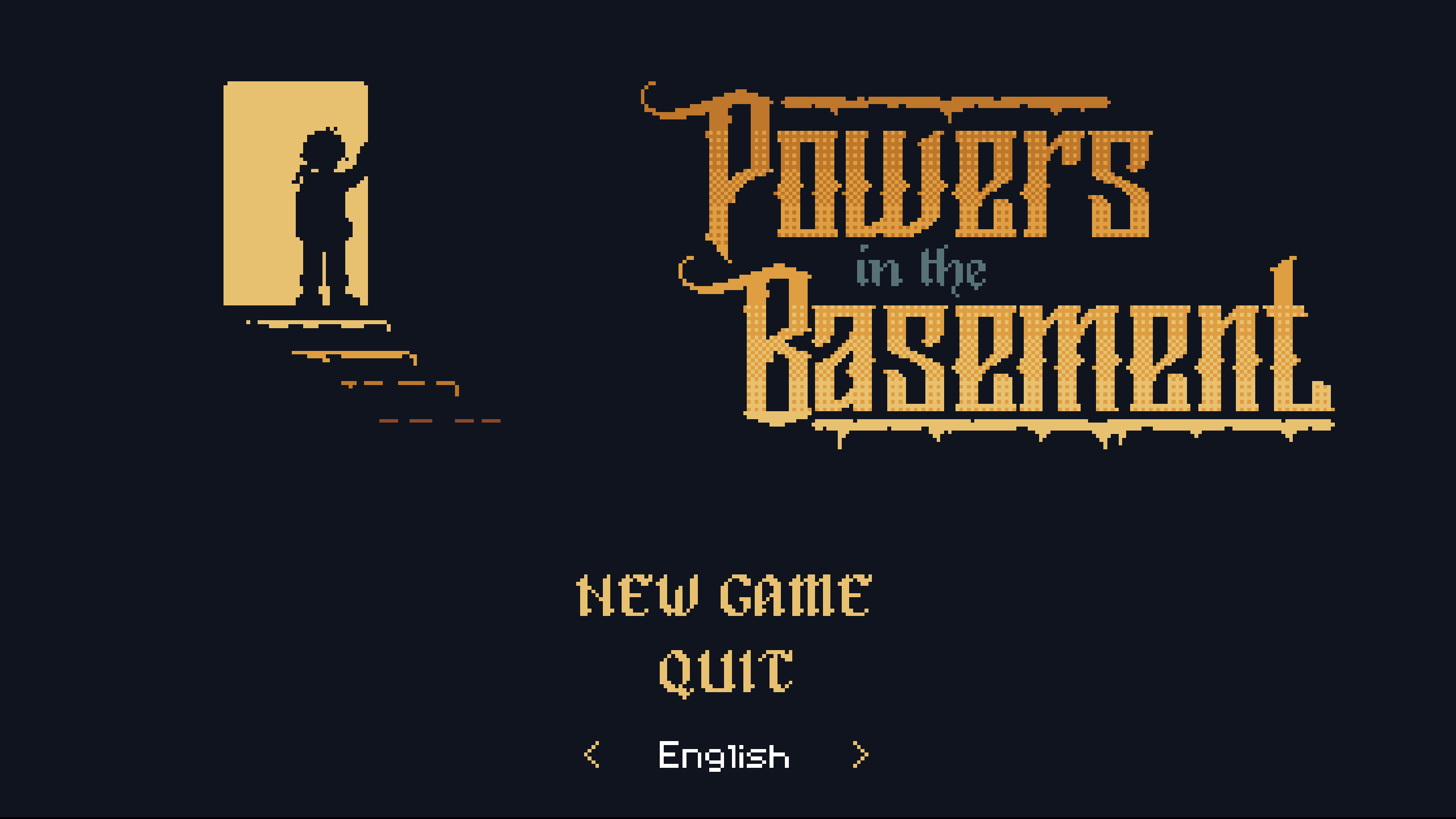 Powers in the basement - Intro screen, with a scared Will ready to face his fears.